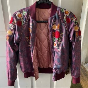 Embroidered Bomber Jacket